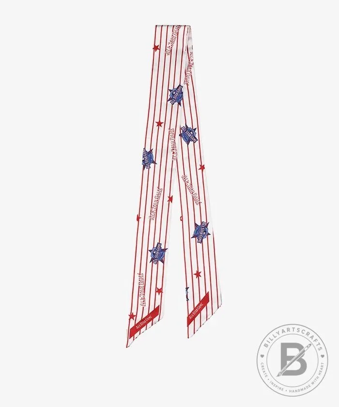 Major League Baseball All-Star Game Red Stripes and Stars Scarf