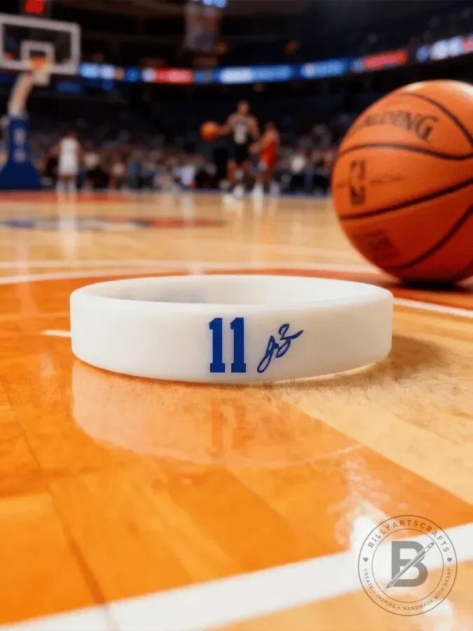 Jalen Brunson Number 11 Signature Basketball Silicone Wristband