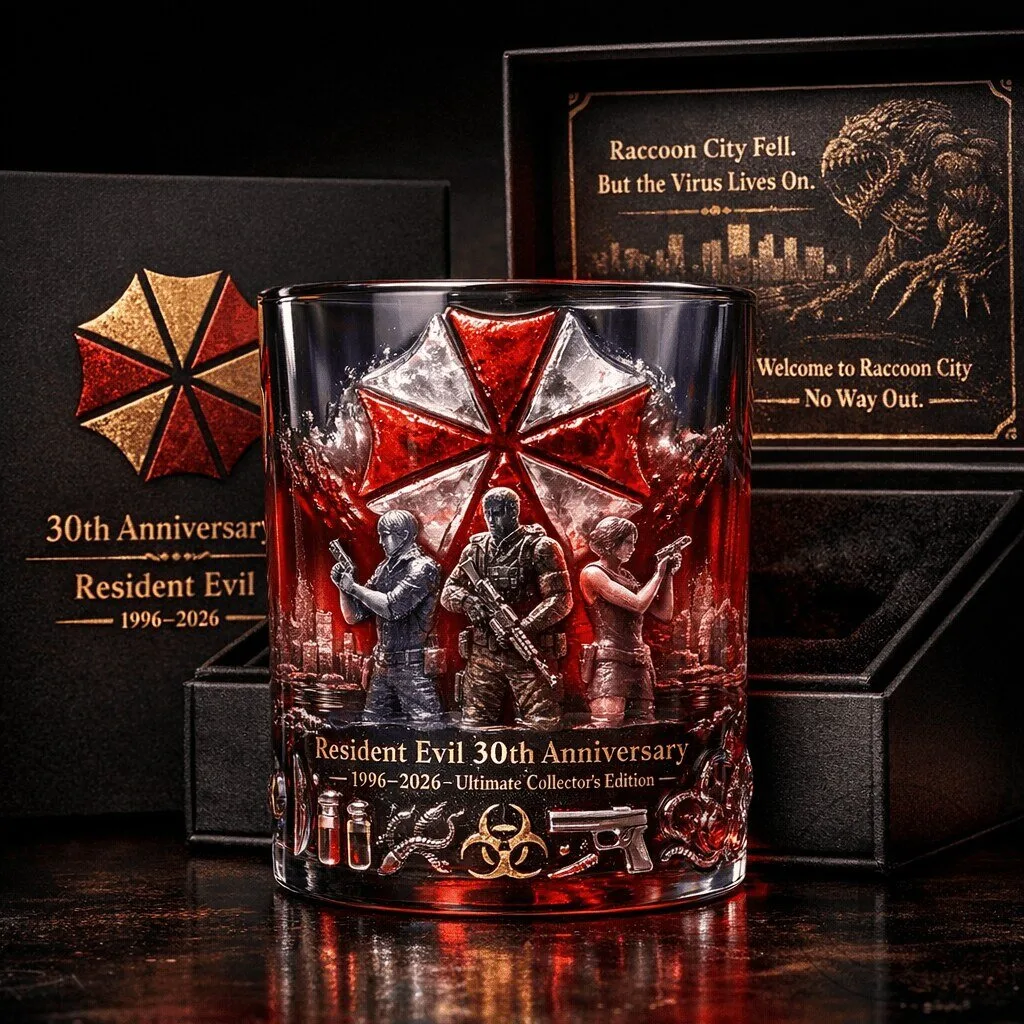 Resident Evil 30th Anniversary Ultimate Collector's Edition Drinking Glass