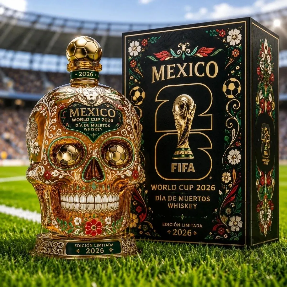 Mexico FIFA World Cup 2026 Day of the Dead Whiskey Bottle Limited Edition