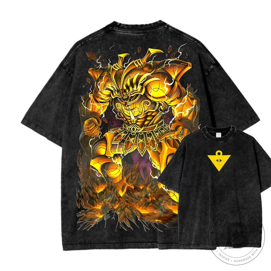 Yu-Gi-Oh! Exodia the Forbidden One Washed Black Oversized T-Shirt