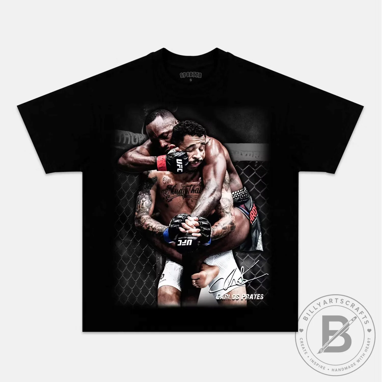 Carlos Prates Versus Leon Edwards Ultimate Fighting Championship Black T-Shirt