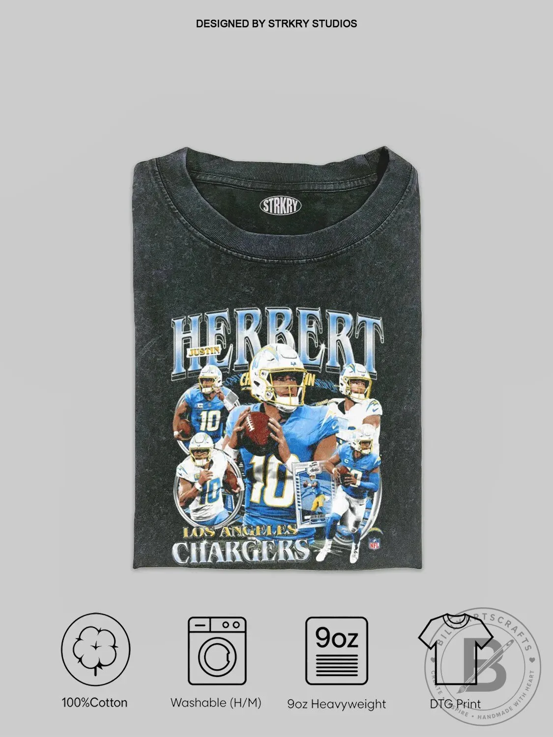 Justin Herbert Los Angeles Chargers Football Team Vintage Style T-Shirt