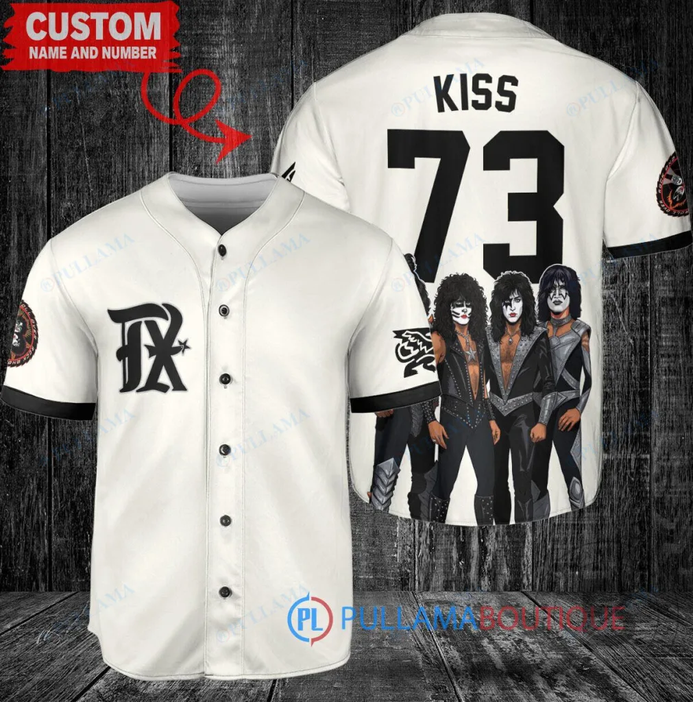 Texas Rangers Baseball Team KISS Band World Series Champions Custom Baseball Jersey