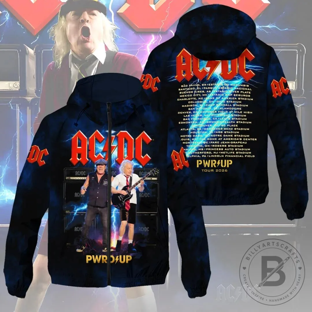 AC/DC Power Up Tour 2026 World Tour Windbreaker Jacket