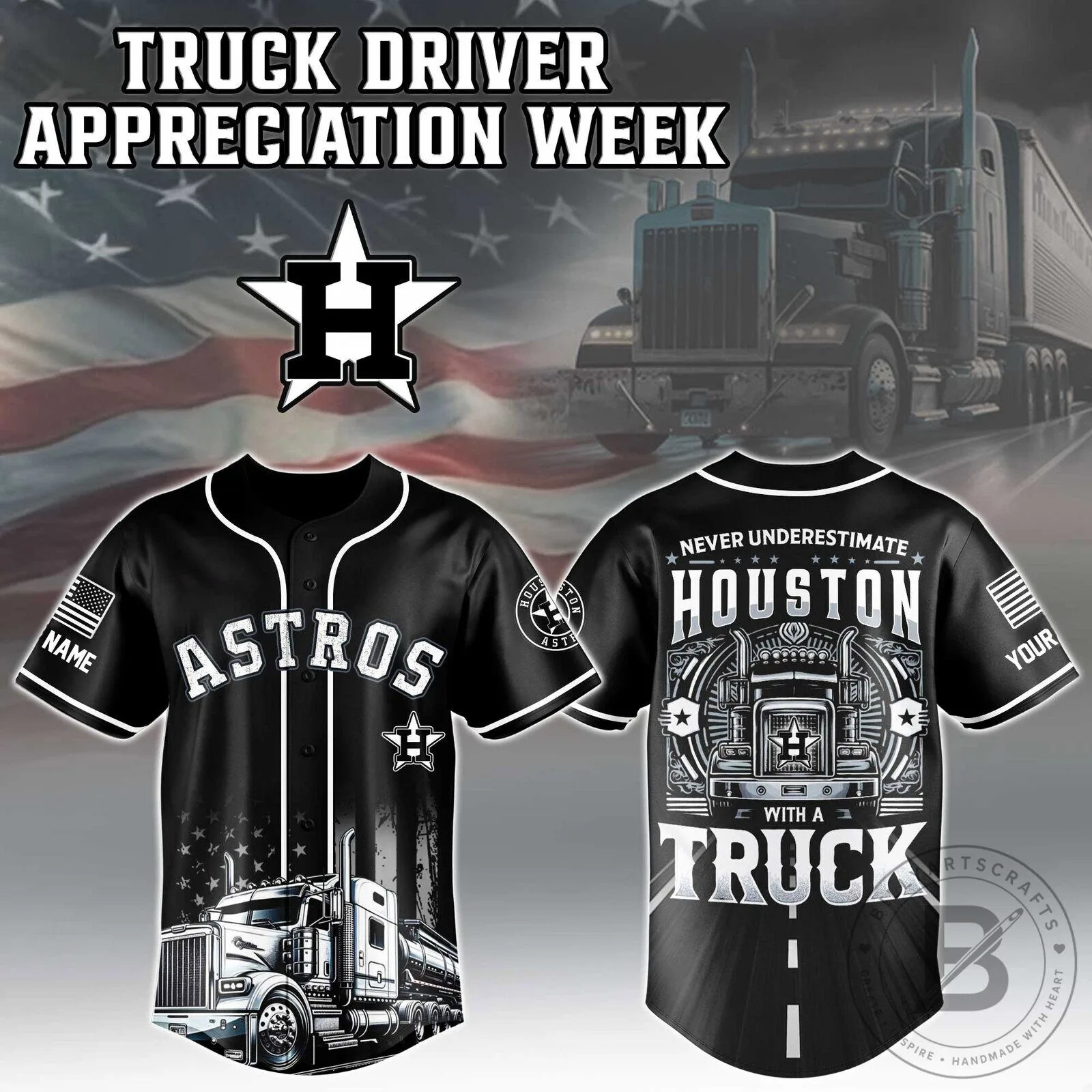 Jersey for Truck Driver Appreciation Week - Houston Astros Baseball