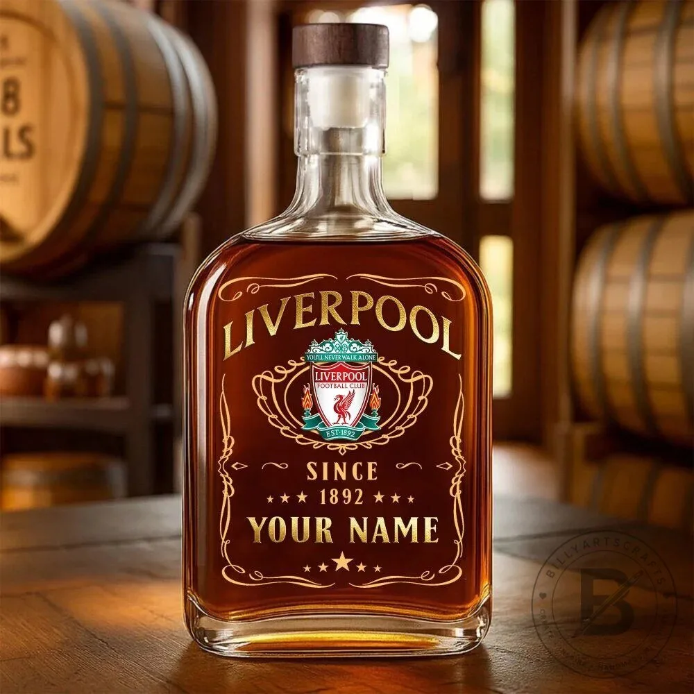Personalized Liverpool Football Club Whiskey Decanter Bottle