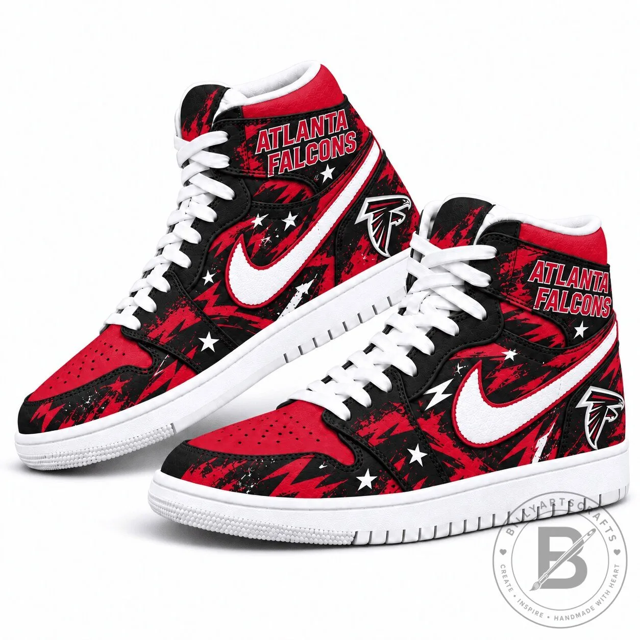 Atlanta Falcons Graffiti Style High Top Sneakers