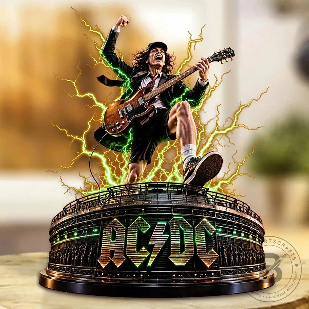 AC/DC Power Up Tour Angus Young Rock and Roll Acrylic Plaque