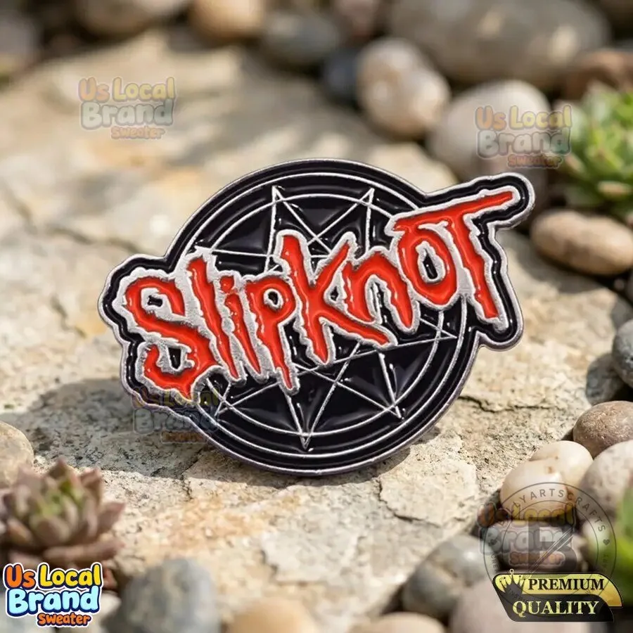 Slipknot Band Logo Heavy Metal Music Enamel Pin