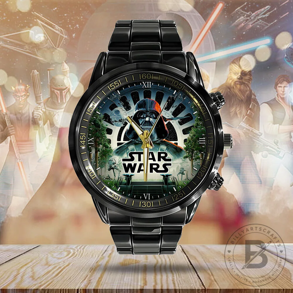 Star Wars Darth Vader Stainless Steel Watch with Forest Scene 9 Star Wars Darth Vader Stainless Steel Watch with Forest Scene