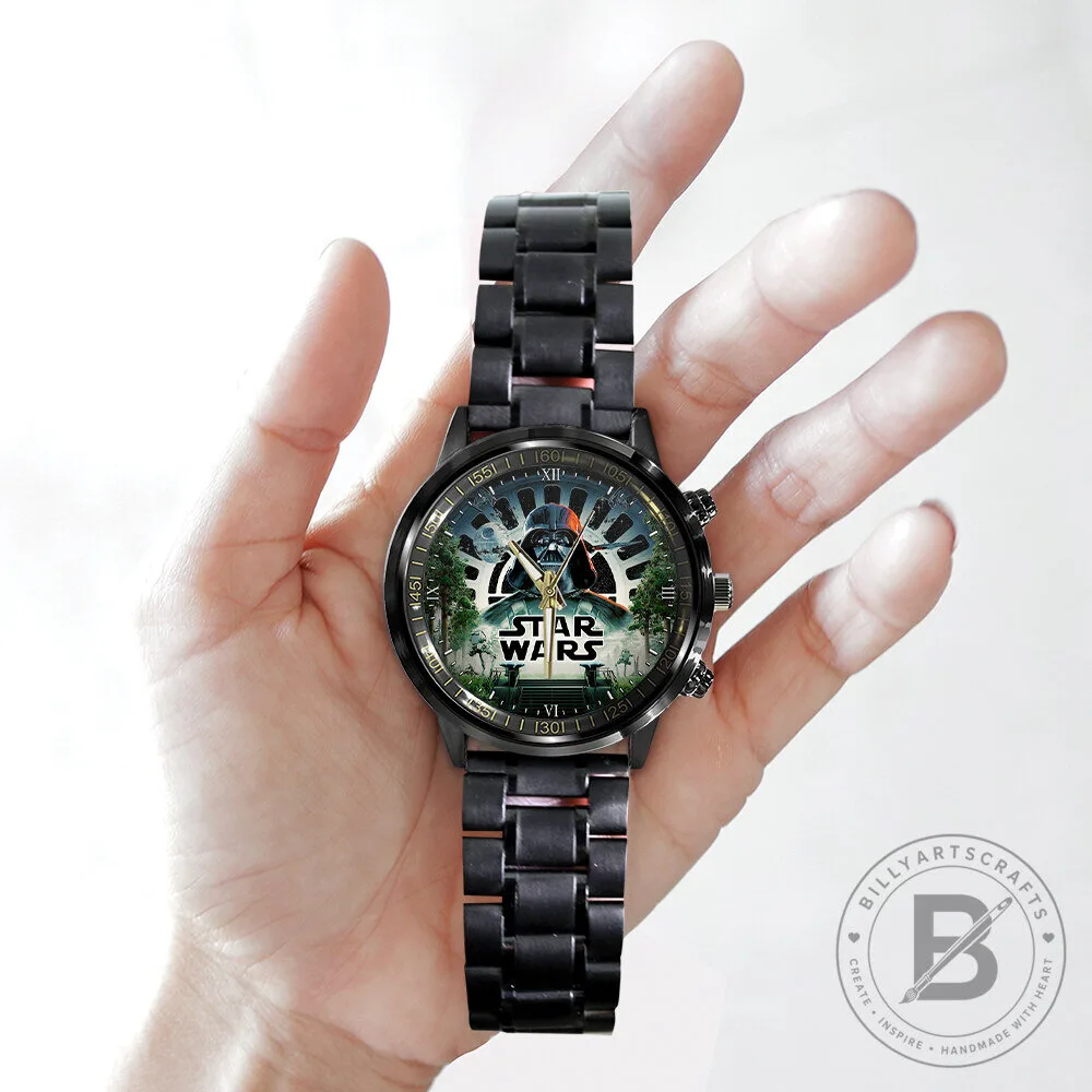 Star Wars Darth Vader Stainless Steel Watch with Forest Scene 10 Star Wars Darth Vader Stainless Steel Watch with Forest Scene