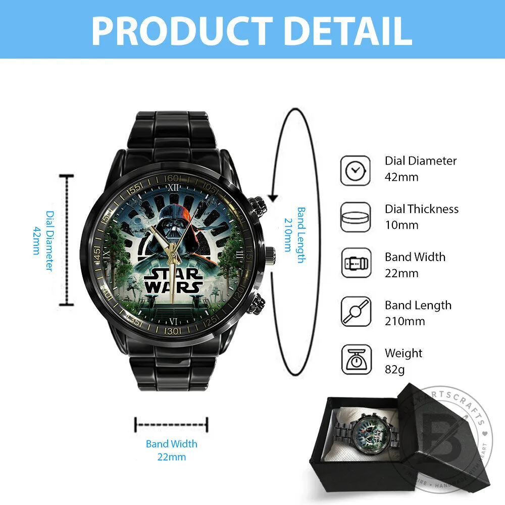 Star Wars Darth Vader Stainless Steel Watch with Forest Scene 11 Star Wars Darth Vader Stainless Steel Watch with Forest Scene