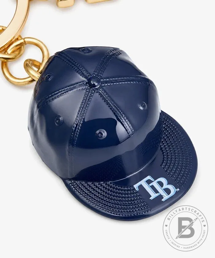 Tampa Bay Rays Baseball Bat Ball Cap Charm Keychain 10 Tampa Bay Rays Baseball Bat Ball Cap Charm Keychain