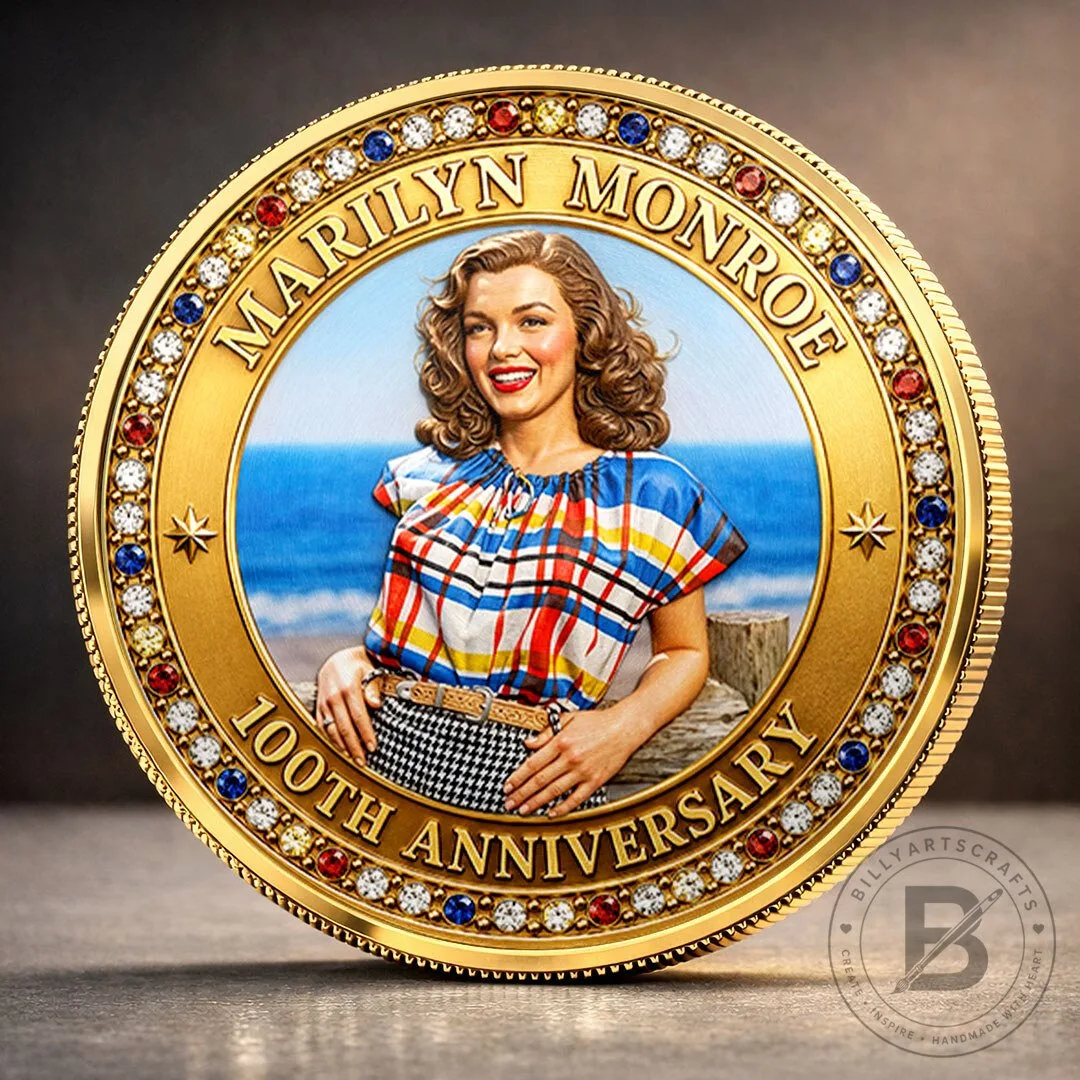 Commemorative Gold Coin Celebrating Marilyn Monroe's 100th Anniversary