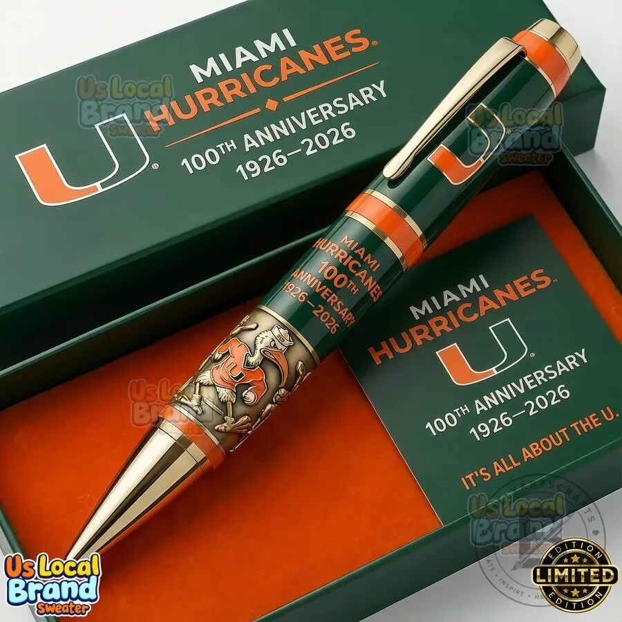 Miami Hurricanes 100th Anniversary Commemorative Rollerball Pen
