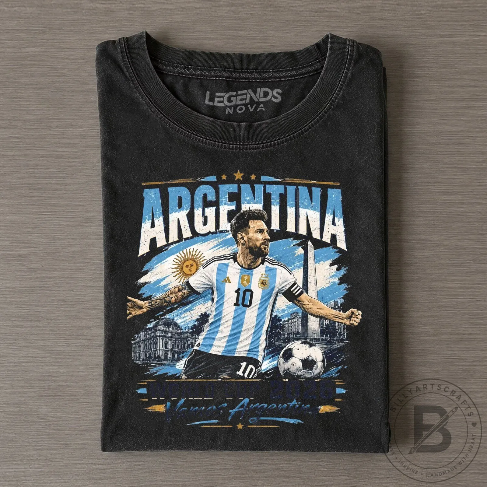 Lionel Messi Argentina Soccer Player Graphic T-Shirt