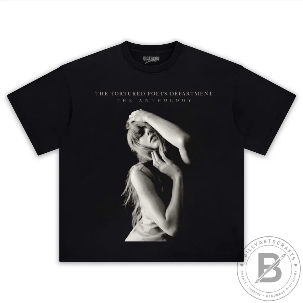 Taylor Swift The Tortured Poets Department Anthology Black T-Shirt Taylor Swift The Tortured Poets Department Anthology Black T-Shirt