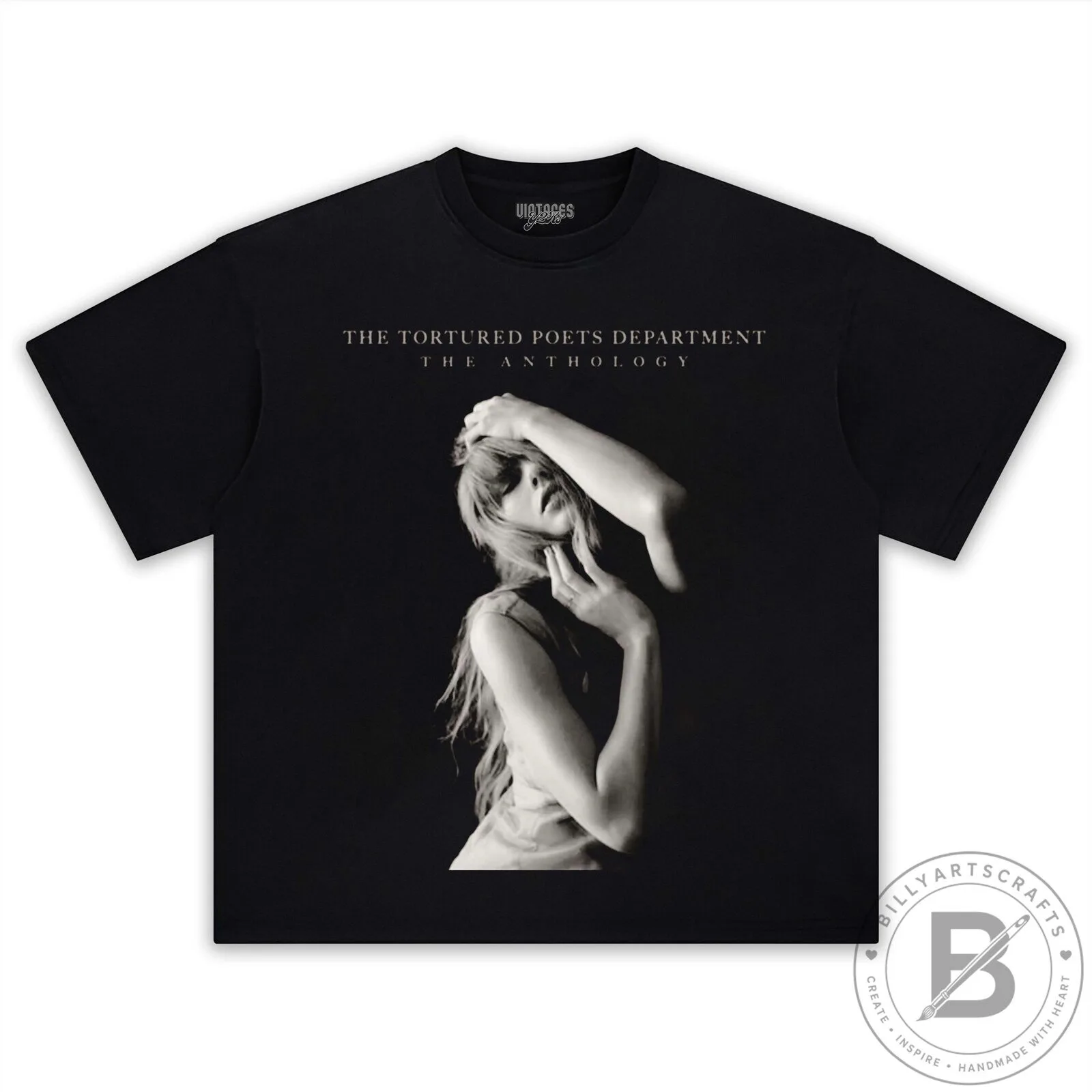 Taylor Swift The Tortured Poets Department Anthology Black T-Shirt
