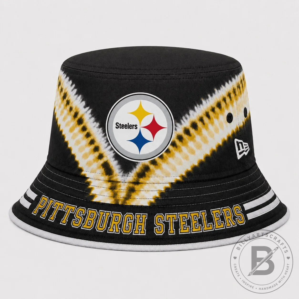 Pittsburgh Steelers Tie Dye Bucket Hat NFL Football Team Fan Apparel