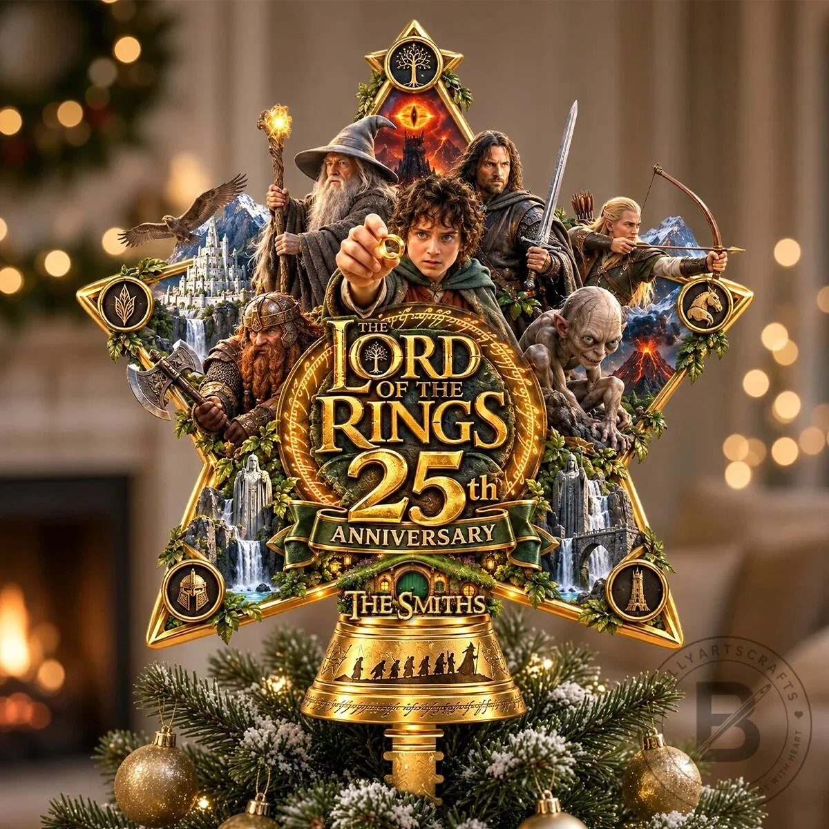 Lord of the Rings 25th Anniversary Christmas Tree Topper Ornament 8 Lord of the Rings 25th Anniversary Christmas Tree Topper Ornament
