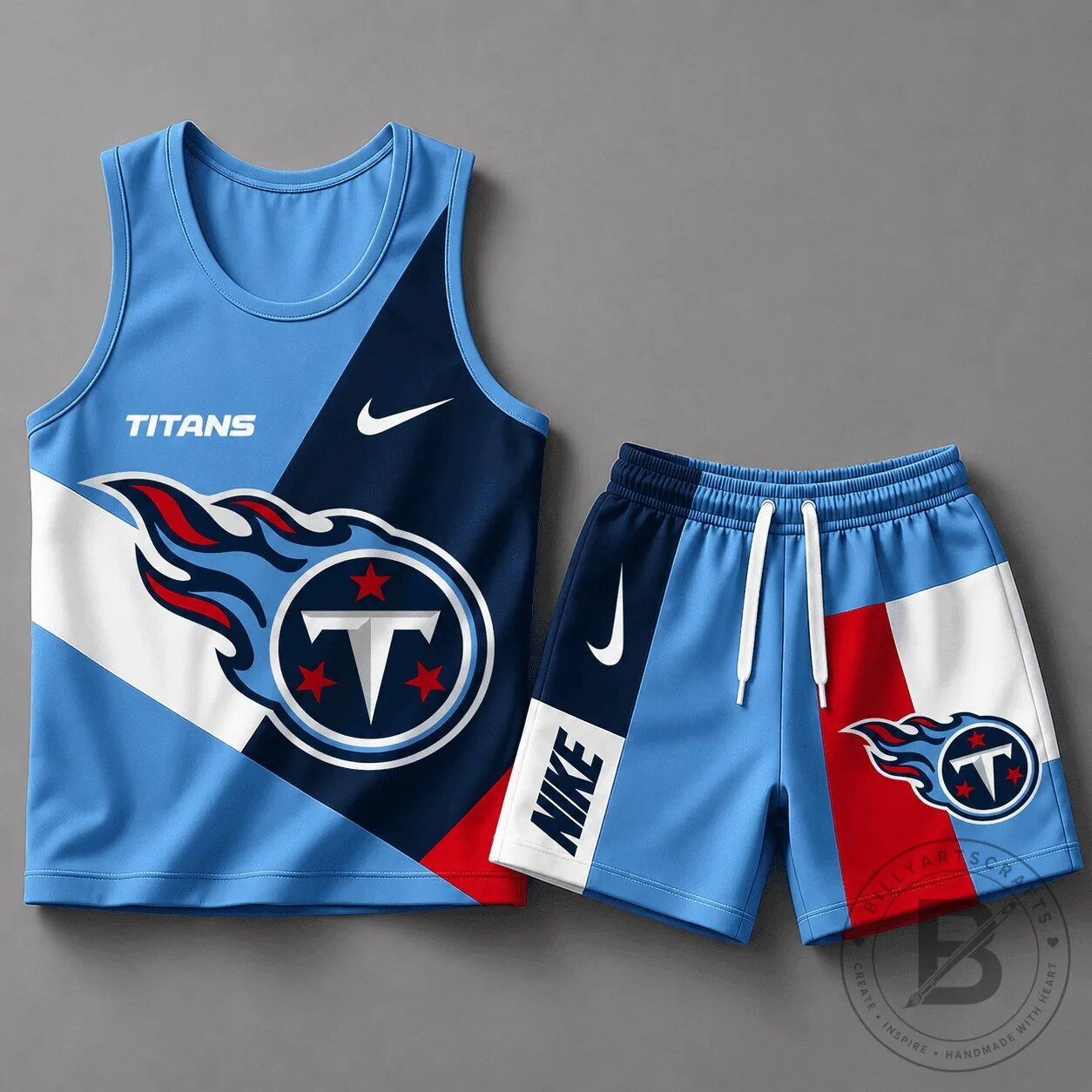 Tennessee Titans National Football League Athletic Tank Top and Shorts Set