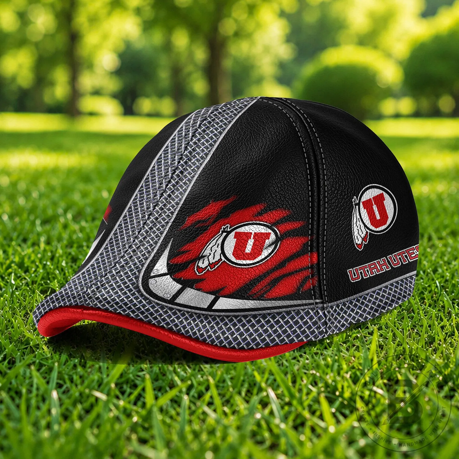 Utah Utes NCAA Ivy League Flat Cap Hat for Sports Fans