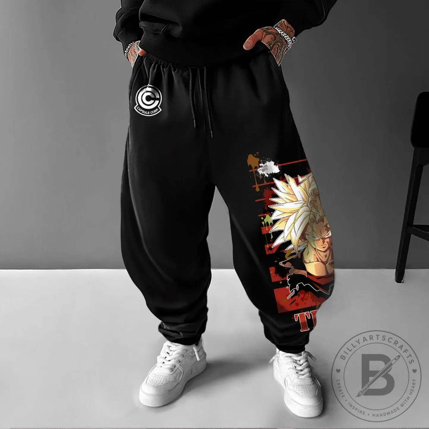Dragon Ball Z Super Saiyan Son Goku Streetwear Jogger Pants