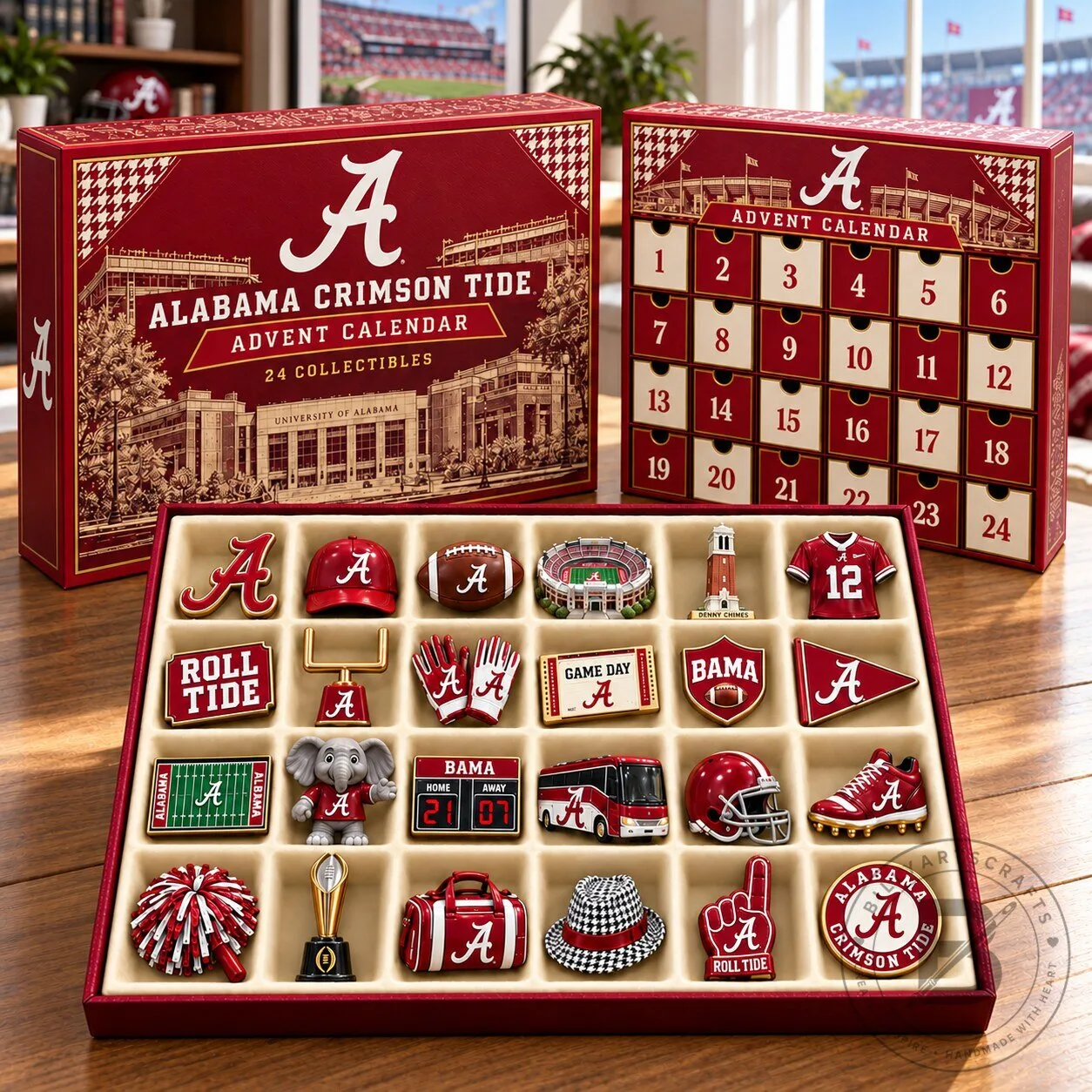Alabama Crimson Tide 24 Collectibles Advent Calendar