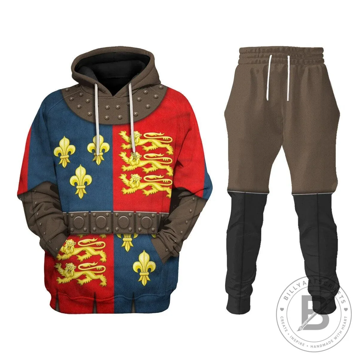 Henry V of England Knight Costume Medieval Armor Hoodie Sweatshirt