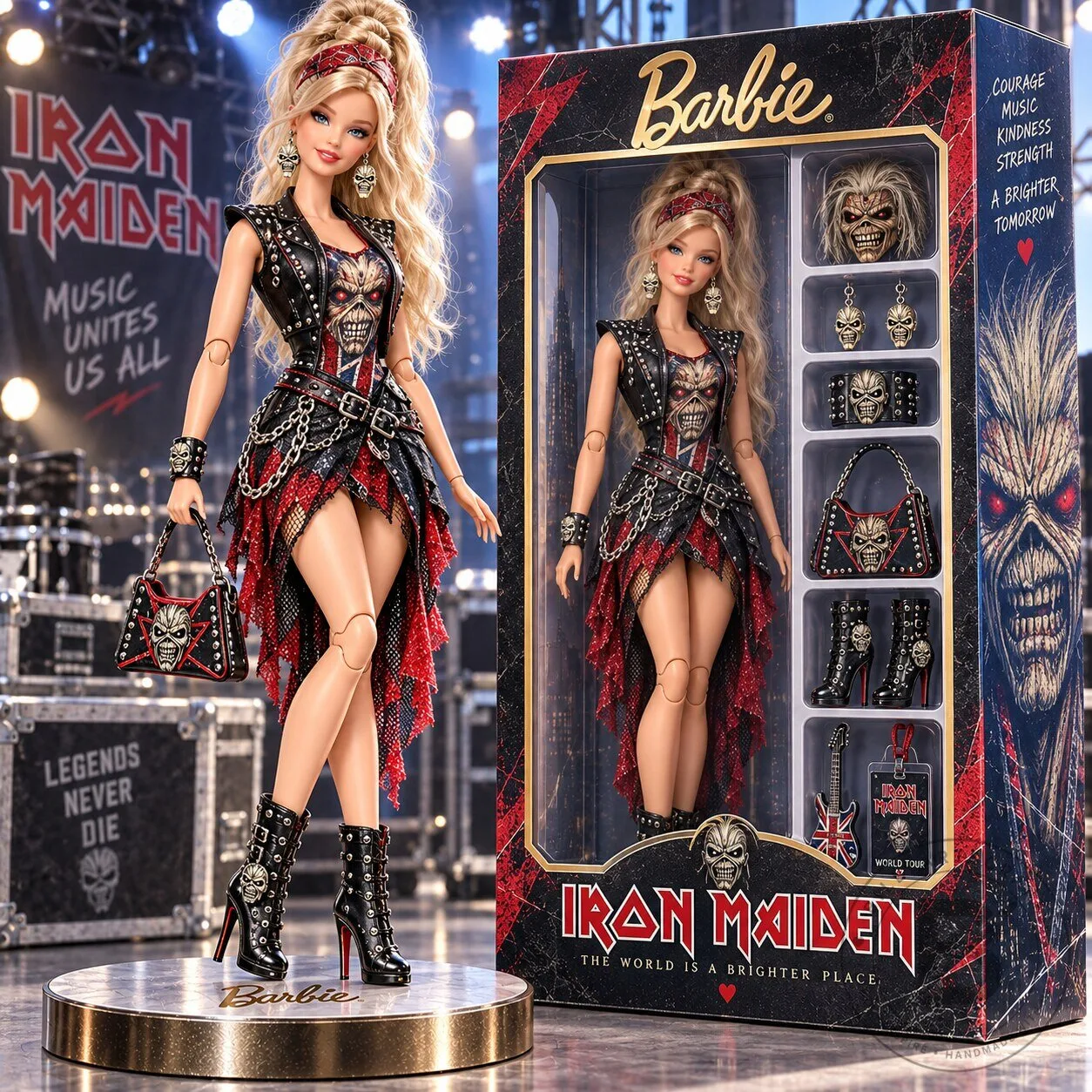 Iron Maiden Barbie Doll Collectible Figure