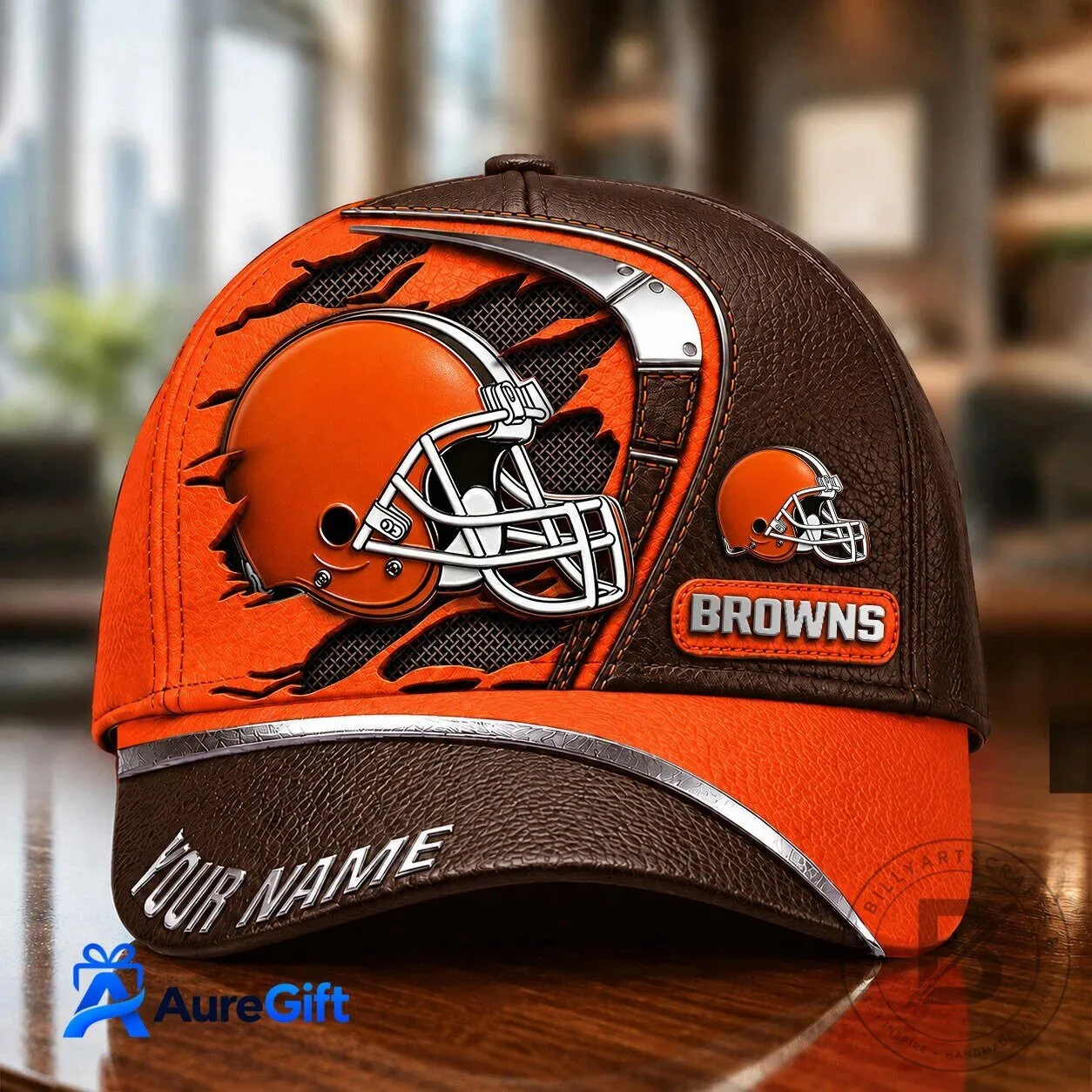 Cleveland Browns Personalized Football Team Fan Baseball Cap Hat