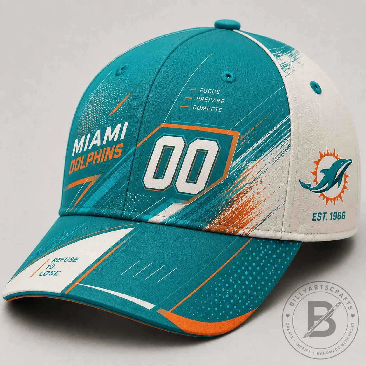 Miami Dolphins Match Day Icon Classic Football Fan Cap Hat