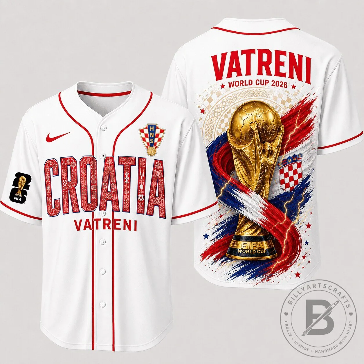 Croatia Vatreni World Cup 2026 Baseball Jersey