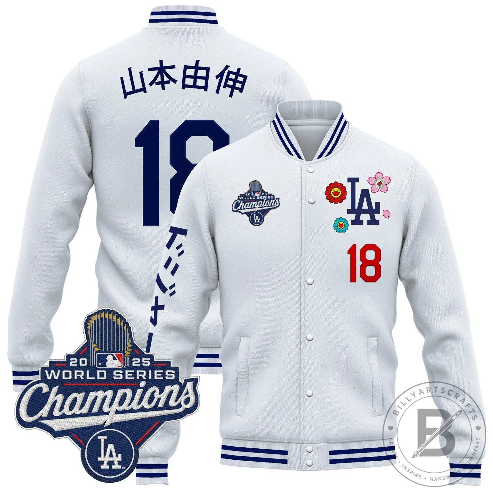 2025 World Series Champions Jacket by Takashi Murakami for Los Angeles Dodgers 1 2025 World Series Champions Jacket by Takashi Murakami for Los Angeles Dodgers