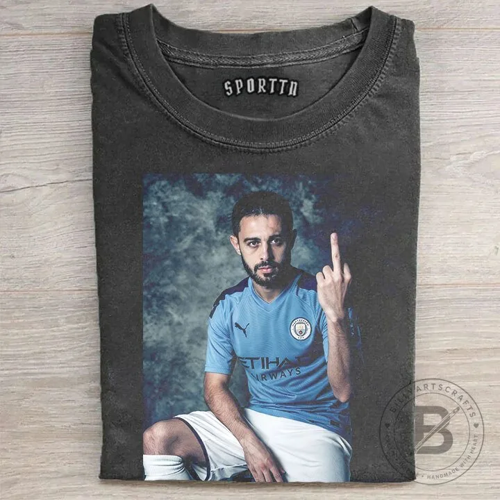 Bernardo Silva Manchester City Football Club Player T-Shirt 2 Bernardo Silva Manchester City Football Club Player T-Shirt