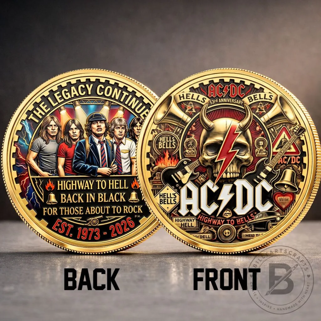 AC/DC 53rd Anniversary Highway to Hell Back in Black Commemorative Coin