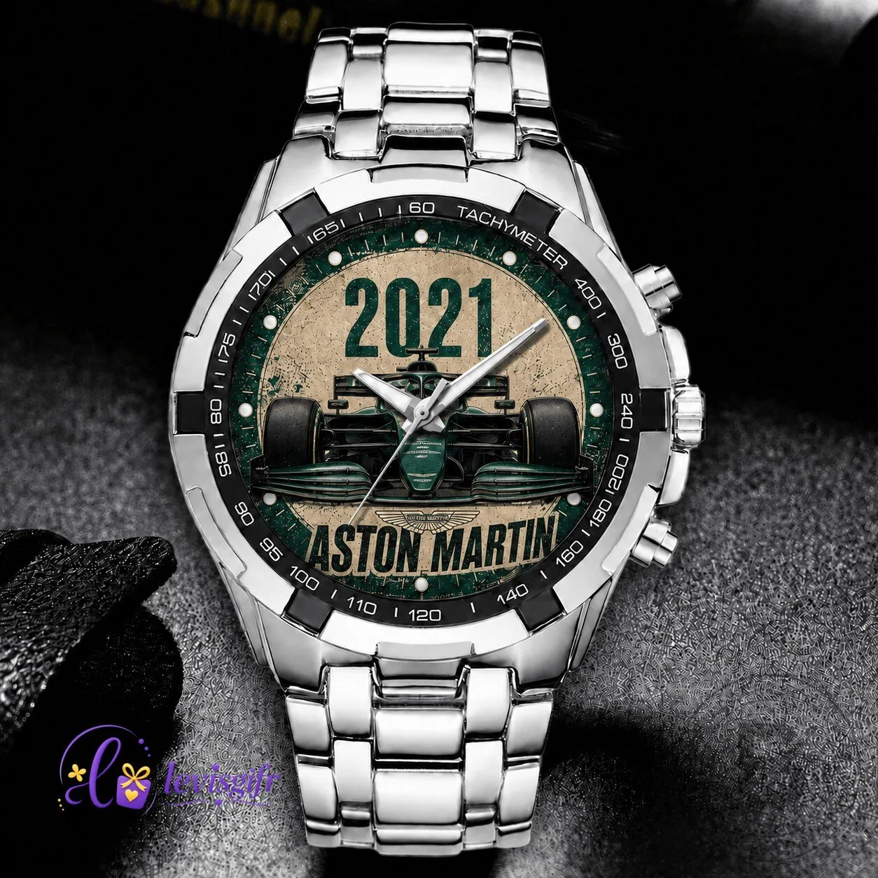 Aston Martin Formula One Racing Car 2021 Chronograph Quartz Watch