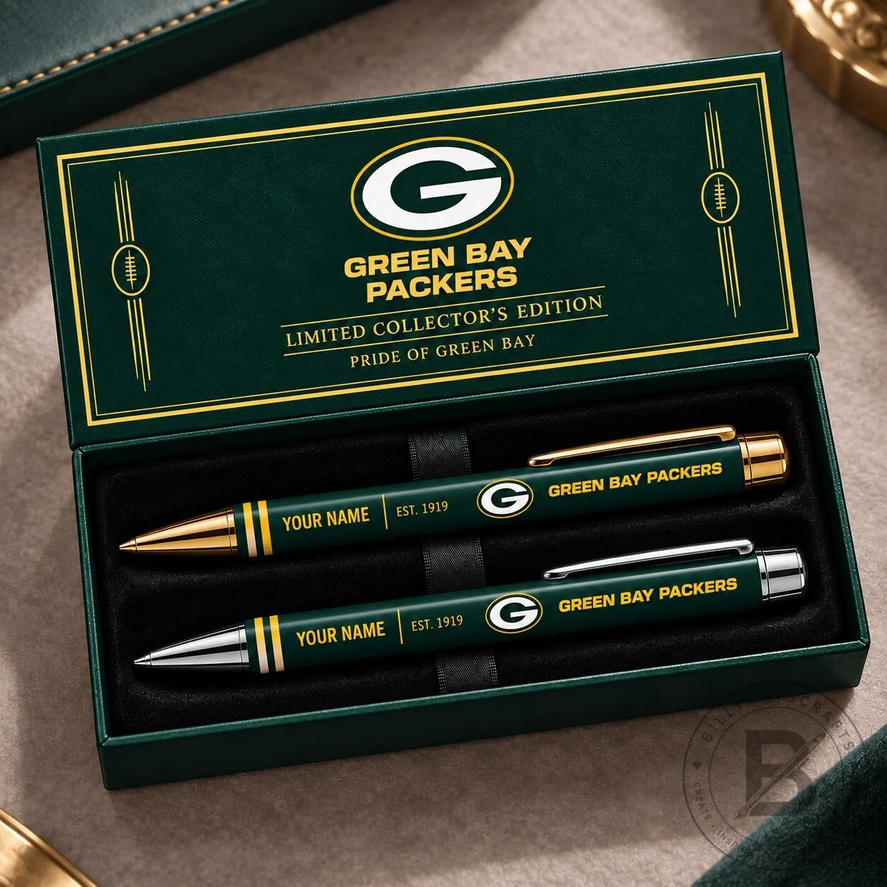 Green Bay Packers Personalized Collector's Edition Ballpoint Pen Set