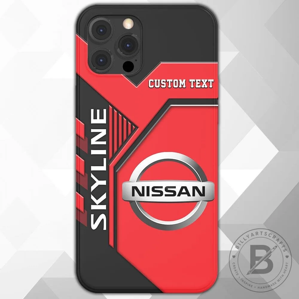 Nissan Skyline Custom Name Red and Black Racing Car Design Phone Case 7 Nissan Skyline Custom Name Red and Black Racing Car Design Phone Case