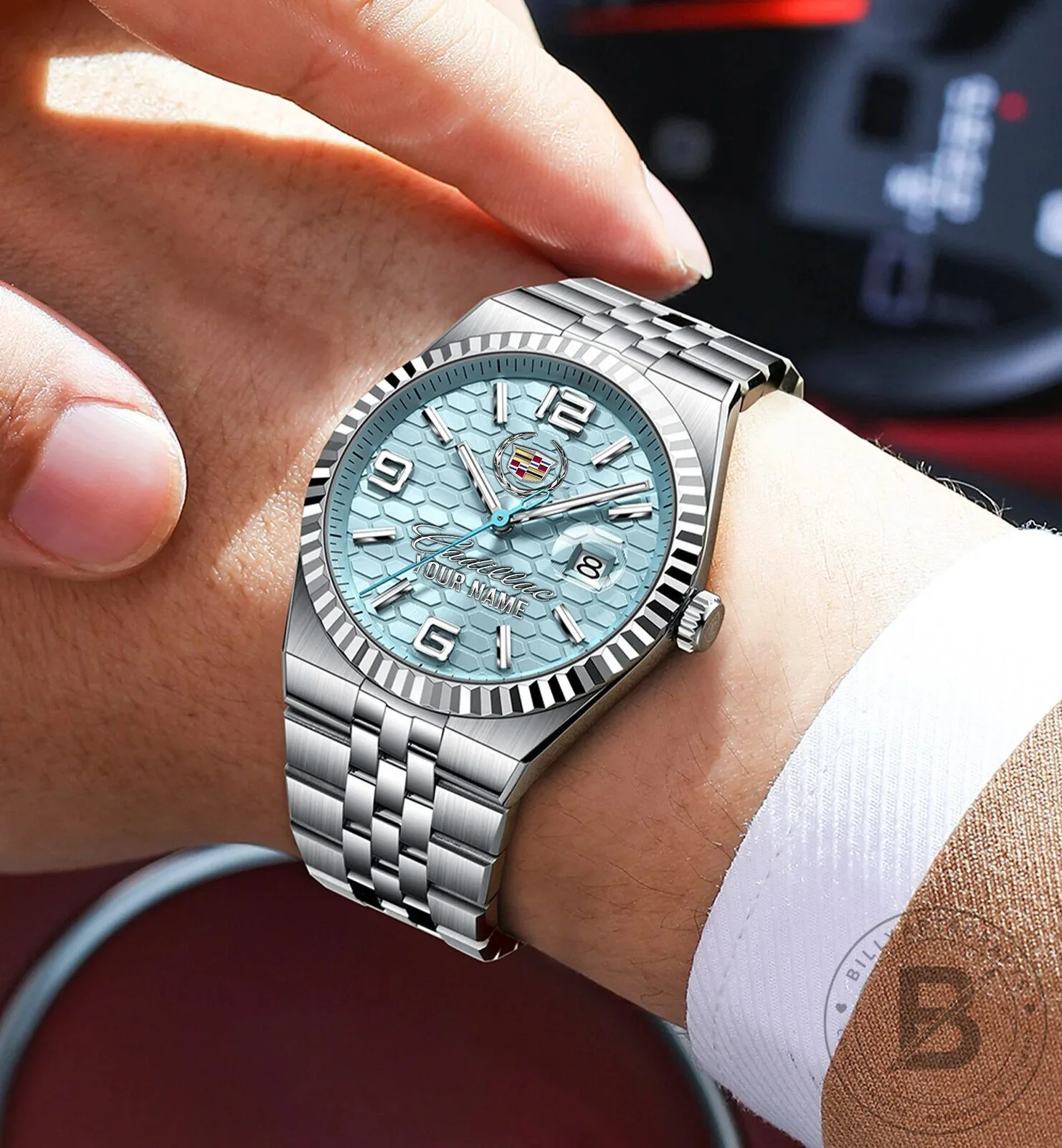 Cadillac Custom Name Elegant Fashion Design Men's Watch 17 Cadillac Custom Name Elegant Fashion Design Men