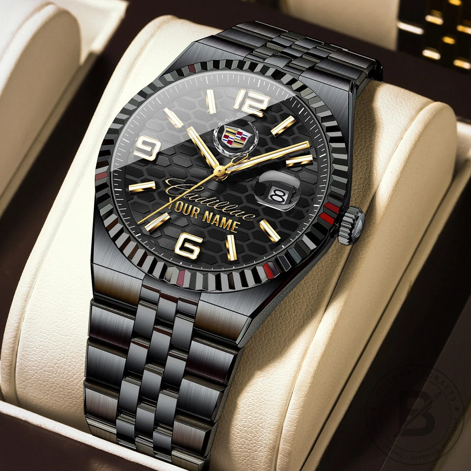 Cadillac Custom Name Elegant Fashion Design Men's Watch 19 Cadillac Custom Name Elegant Fashion Design Men