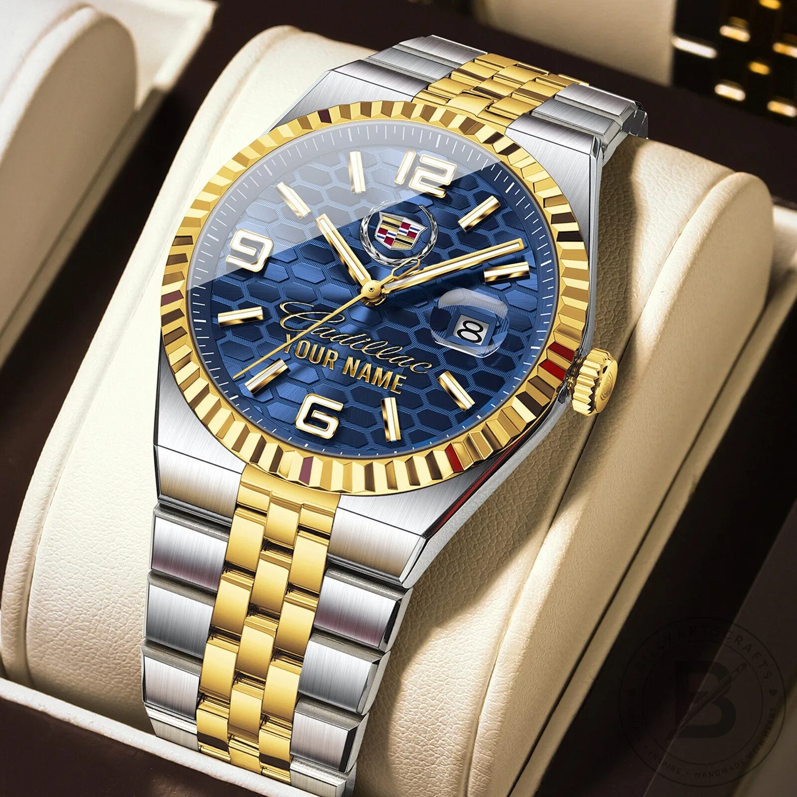 Cadillac Custom Name Elegant Fashion Design Men's Watch 21 Cadillac Custom Name Elegant Fashion Design Men