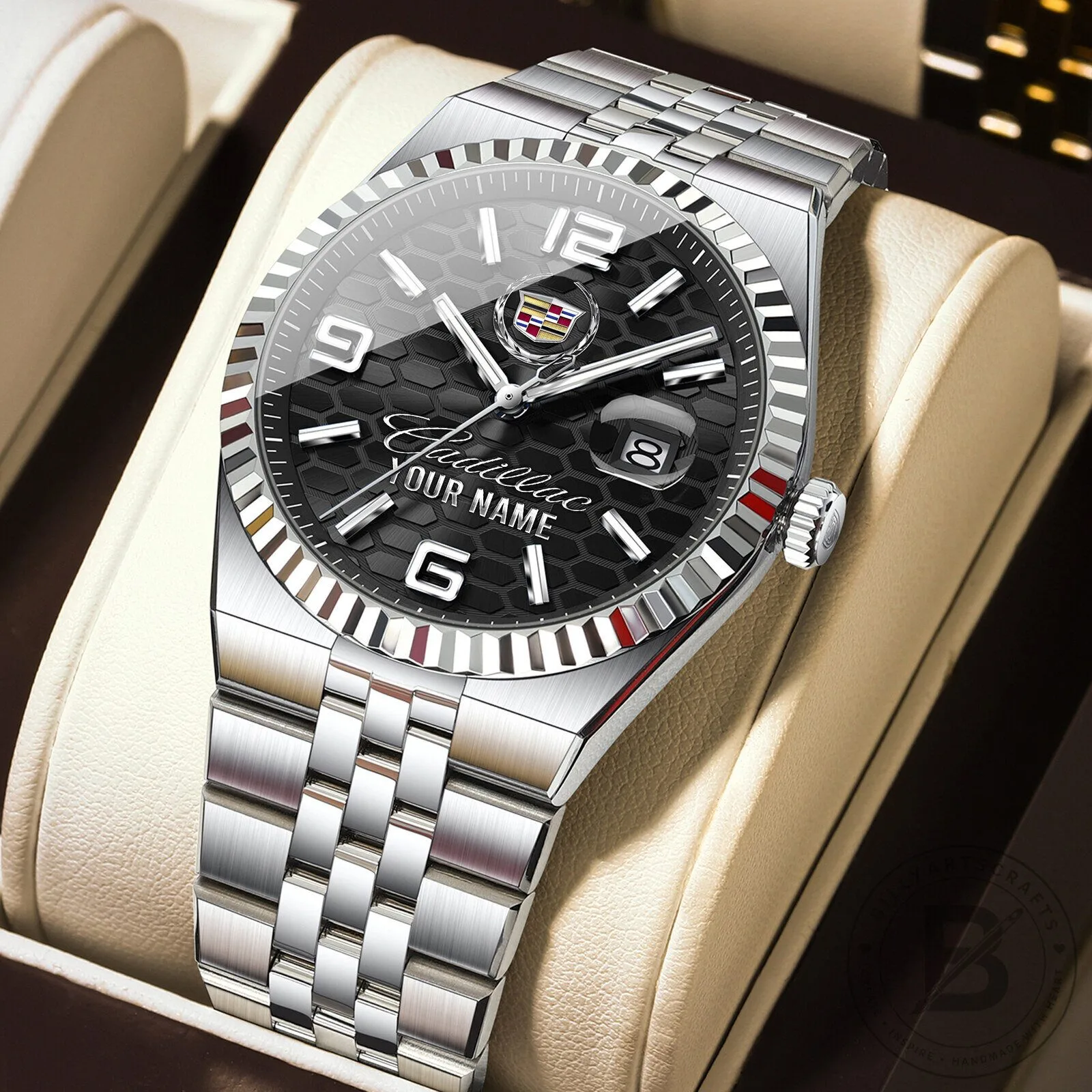 Cadillac Custom Name Elegant Fashion Design Men's Watch 25 Cadillac Custom Name Elegant Fashion Design Men