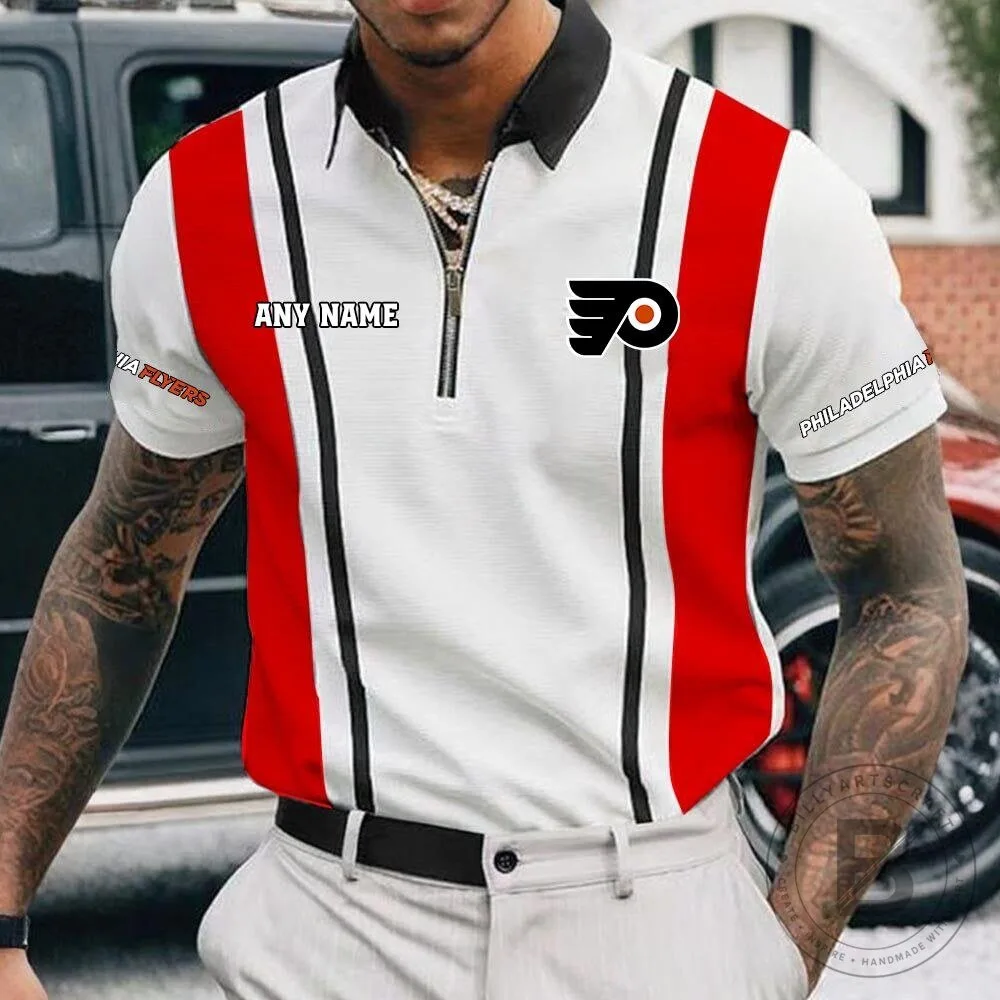 Philadelphia Flyers Personalized Name Zipper Polo Shirt for Men 13 Philadelphia Flyers Personalized Name Zipper Polo Shirt for Men