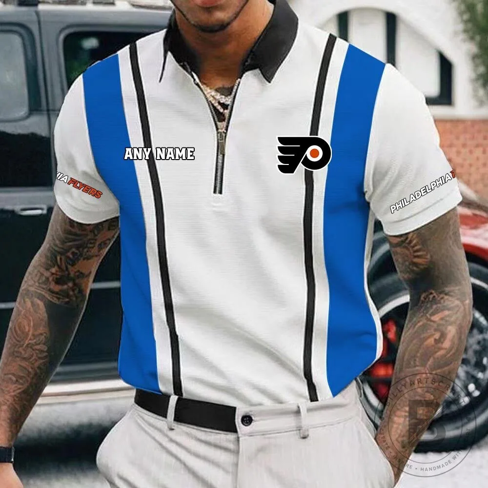 Philadelphia Flyers Personalized Name Zipper Polo Shirt for Men 14 Philadelphia Flyers Personalized Name Zipper Polo Shirt for Men