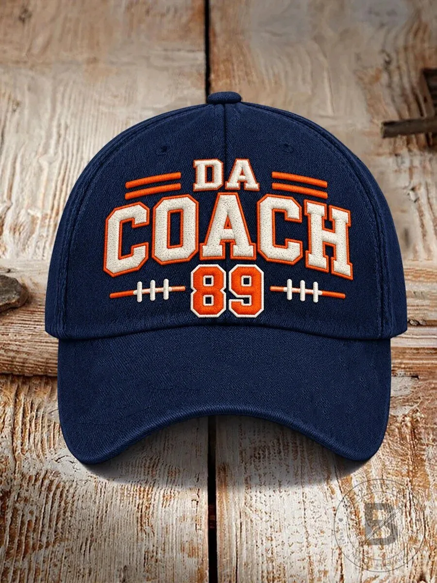 Chicago Football Da Coach 89 Embroidered Baseball Cap Hat