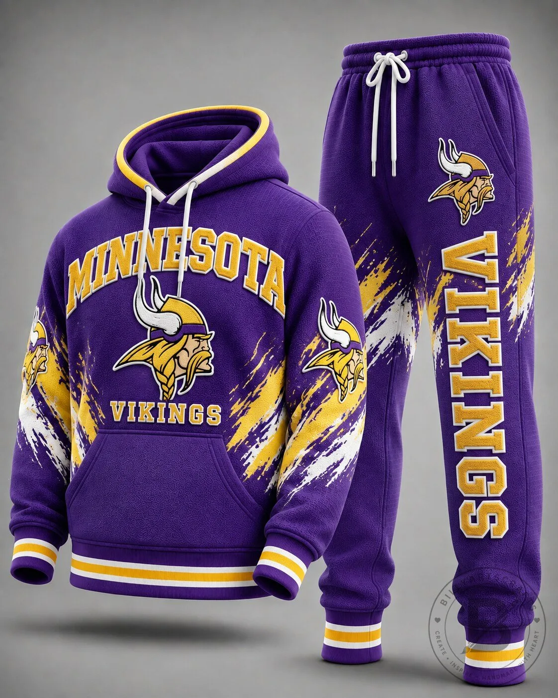 Purple Hoodie for Minnesota Vikings Football Fans