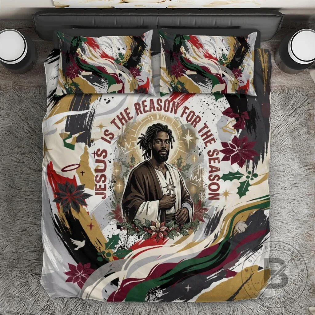 Jesus Is The Reason For The Season Christmas Bedding Set