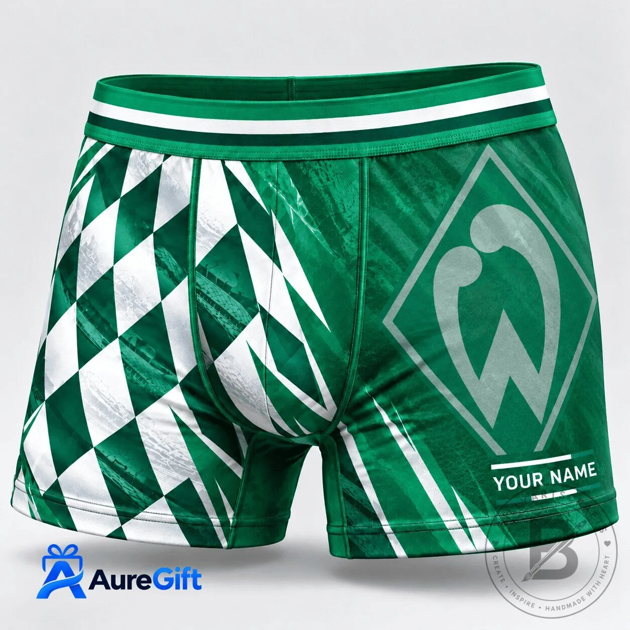 Werder Bremen Bundesliga Personalized Name Men's Boxer Briefs